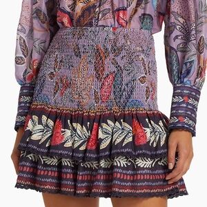 Farm Rio - Wild Night Lavender Mini Skirt